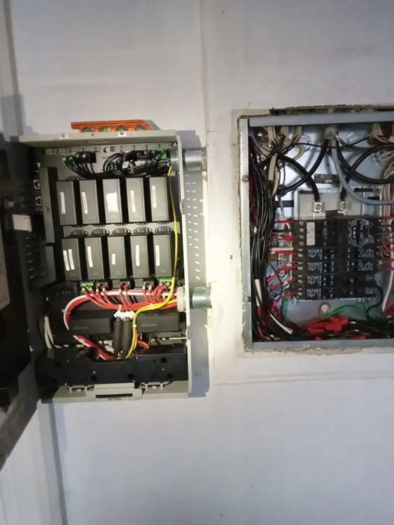 Electrical panel upgrade completed for Security Camera Wiring in Fruit Heights